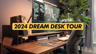 The Ultimate ALLINONE Dream Desk Setup PCMac [upl. by Drahnreb]