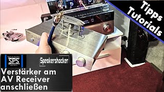 Verstärker zum Musik hören an AV Receiver anschließen Wie geht das [upl. by Acireed]