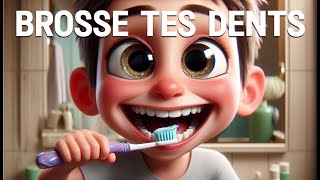 Brosse Tes Dents  Chansons illustrées en Français pour Enfants [upl. by Ynhoj927]