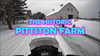 🛷THE HISTORIC PITTSTON FARM  SNOWMOBILING IN MAINE  2023 SKIDOO RENEGADE ADRENALINE 600R ETEC [upl. by Cleasta]