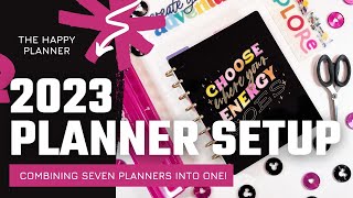 2023 Planner Setup  CatchAll amp Work  The Happy Planner [upl. by Hoffer711]