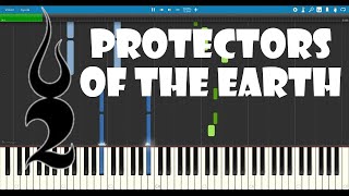 Protectors of the Earth  Two Steps from Hell Piano Tutorial Synthesia [upl. by Nivets]