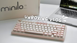 UNBOXING AESTHETIC KEYBOARD  Varmilo Minilo 75 Mendozae  Silent Keyboard [upl. by Adnarb]