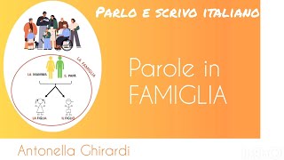 TI RACCONTO LA FAMIGLIA mamma papà fratelli figli nonni nipoti zio zia cugini [upl. by Niggem]