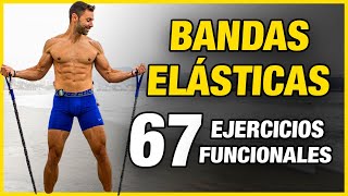 🔴 67 Mejores EJERCICIOS con BANDAS ELÁSTICAS [upl. by Adarbil]