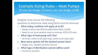 quotWhat Code Officials Need To Know About HVAC System Designquot Part 2  Equipment Selection [upl. by Hubbard]