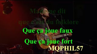 Francis CABREL Madame naime pas Live LYRICS [upl. by Ettener]