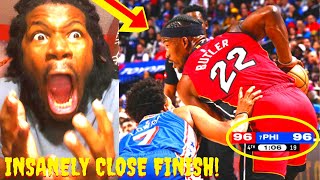 INSANE LAST MINUTE GOT ME SHTING BRICKS 76ERS VS HEAT PLAY IN TOURNAMENT HIGHLIGHTS REACTION 2024 [upl. by Lolita]