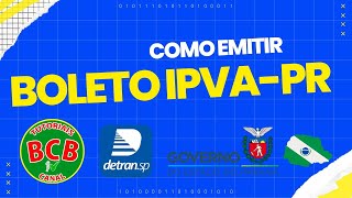 COMO EMITIR E PAGAR O IPVA PARANÁ 2023 COMO GERAR A GUIA DE PAGAMENTO DO IPVA E DO LICENCIAMNETO [upl. by Harutak947]