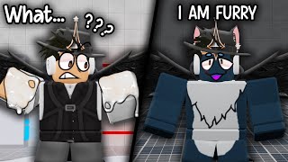 BECOMING a Roblox Furry Roblox Transfur Outbreak [upl. by Esaj]