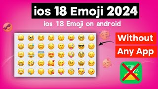 iOS Emoji on Android iOS 18 Emoji Update for Realme and Oppo phones [upl. by Leraj]