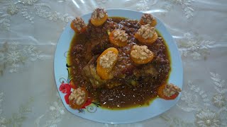 طبق اللحم بالمشماش الشهي tajine de Viande aux abricots  tajine with apricots [upl. by Eelirem]