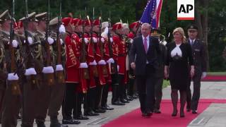 Erdogan arrives for two day visit to Croatia [upl. by Nunes]