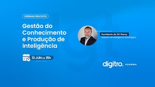 Webinar  Gestão do Conhecimento e Produção de Inteligência [upl. by Nnaeirelav]