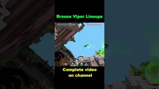 breeze viper lineups shorts valorantclip valorantmoment [upl. by Oidivo]