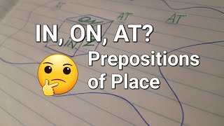 Prepositions of Place IN ON AT  Preposições de Lugar [upl. by Paine626]