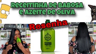 💚RECEITINHA de BABOSA e AZEITE DE OLIVA Goldspell Nutrição Fortalecedora [upl. by Suraved]