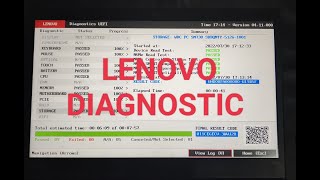 Lenovo Thinkpad Diagnostic Process [upl. by Pascha]