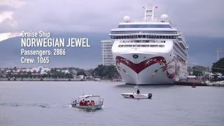 Triple cruise ship arrival in Puerto Vallarta Crown Princess Norwegian Jewel amp Veendam [upl. by Gearard392]