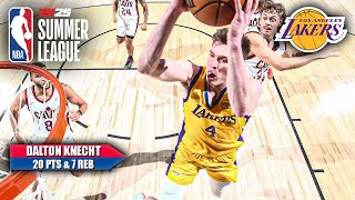 Dalton Knecht comes up BIG in Lakers Summer League win vs Cavs 😤 20 PTS amp 7 REB  NBA on ESPN [upl. by Kinelski417]