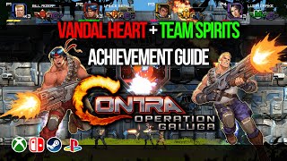 Contra Operation Galuga  Vandal Heart amp Team Spirits Achievements [upl. by Rior]