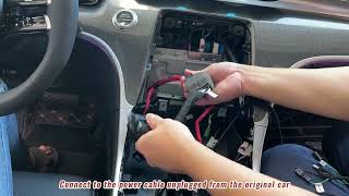 Hualingan Android Touchscreen Android Auto Adapter Mercedes C Retrofit 119quot MBUX C180 Installation [upl. by Annavoj]