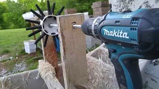 DIY cordless Chicken plucker in action [upl. by Thissa74]