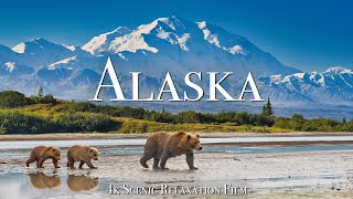 Alaska 4K  Scenic Relaxation Film With Calming Music [upl. by Eliason838]