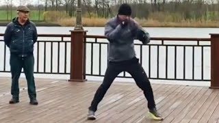 DMITRY BIVOL IN CAMP FOR UMAR SALAMOV [upl. by Htenaj252]