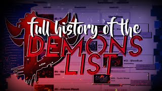 The Full History of the Geometry Dash Demons List [upl. by Eletnahc]