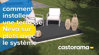 Comment installer facilement une terrasse Neva sur plots avec le système Easyclip  Castorama [upl. by Dennie]