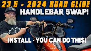 ⚡Easy 235  2024 Road Glide Handlebars Install⚡harleydavidson [upl. by Ahseek]