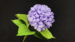 ABC TV  How To Make Easy Hydrangea Paper Flower  Craft Tutorial [upl. by Nyla]