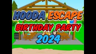 Hooda Escape Birthday Party 2024  Walkthrough  Hints  Cheats [upl. by Ramunni42]