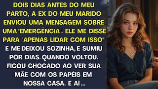 Dois dias antes do meu parto meu marido me abandonou para ajudar a ex em uma emergência mas [upl. by Razatlab]