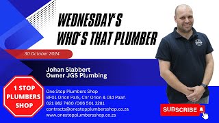 Whos that Plumber Johan Slabbert Mobile 30 October 2024 [upl. by Kokoruda451]