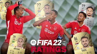 You can change my pace  FIFA 22 AJAX RATINGS  Haller Gravenberch amp Rensch [upl. by Arvy]