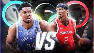 JUEGOS OLÍMPICOS PARÍS 2024 ¡EN VIVO  BÁSQUET GRECIA vs CANADÁ 🏀 [upl. by Anuahsat]