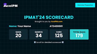 ⚠️ IPMAT Indore 2024 Response Sheet Out  Calculate Score in 1 Click [upl. by Cinomod106]