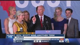 Gov Scott wins another term [upl. by Notsirk]