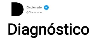 Diagnóstico Significado En Español [upl. by Koller]