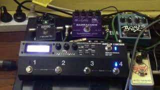 Boss MS3 modulated reverb mode vs MXR Reverb epic mode [upl. by Rooker]