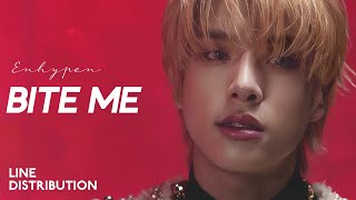 ENHYPEN — Bite Me  Line Distribution [upl. by Steffy]