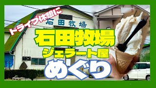 【ドライブ休憩】石田牧場のジェラート屋めぐり 神奈川県伊勢原市 [upl. by Kcerb108]