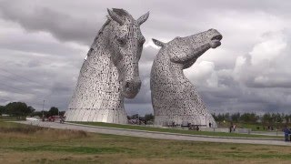 Kelpies Falkirk Wheel amp Antonine Wall [upl. by Pollock]