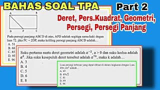 BAHAS SOAL TPA  TES SELEKSI MAHASISWA PASCASARJANA PART 2 [upl. by Aihsat]