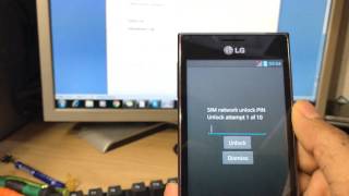 How to using an unlock code LG E610 [upl. by Adams]