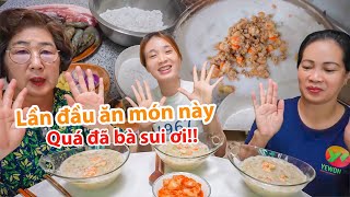 1341 LẦN ĐẦU MỜI MẸ CHỒNG THỬ MÓN BÁNH CANH TÔM THỊT NƯỚC CỐT DỪA [upl. by Salohcim587]