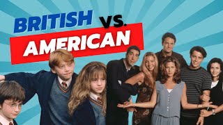 BRITISH vs AMERICAN ACCENT with movies and series [upl. by Divan]