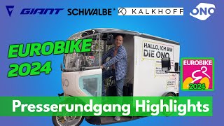 EUROBIKE 2024 Auftakt  Highlights vom Presserundgang [upl. by Auhsej]